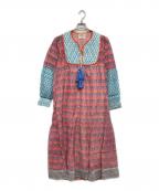 SZ Blockprints×Ron Hermanエスゼットブロックプリント×ロンハーマン）の古着「Kitty Dress」｜オレンジ