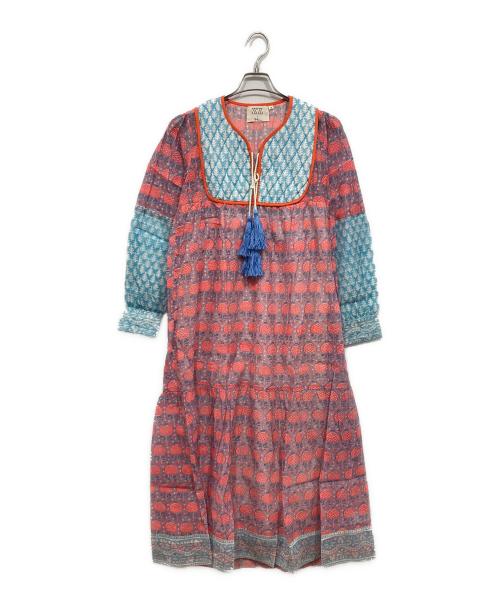 SZ Blockprints（エスゼットブロックプリント）SZ Blockprints (エスゼットブロックプリント) Ron Herman (ロンハーマン) Kitty Dress オレンジ サイズ:Sの古着・服飾アイテム