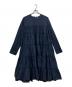 Merlette（マーレット）の古着「コットンティアードワンピース」｜ネイビー