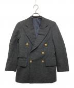 POLO RALPH LAURENポロ・ラルフローレン）の古着「金釦ウールダブルジャケット」｜グレー