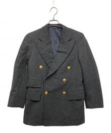 POLO RALPH LAUREN（ポロ・ラルフローレン）の古着「金釦ウールダブルジャケット」｜グレー