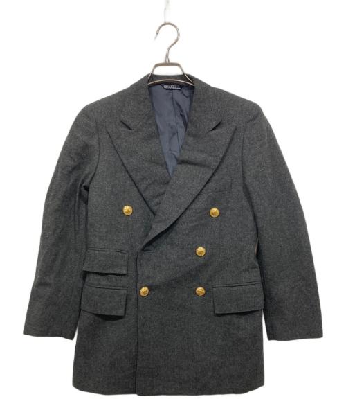 POLO RALPH LAUREN（ポロ・ラルフローレン）POLO RALPH LAUREN (ポロ・ラルフローレン) 金釦ウールダブルジャケット グレー サイズ:165-87-76の古着・服飾アイテム