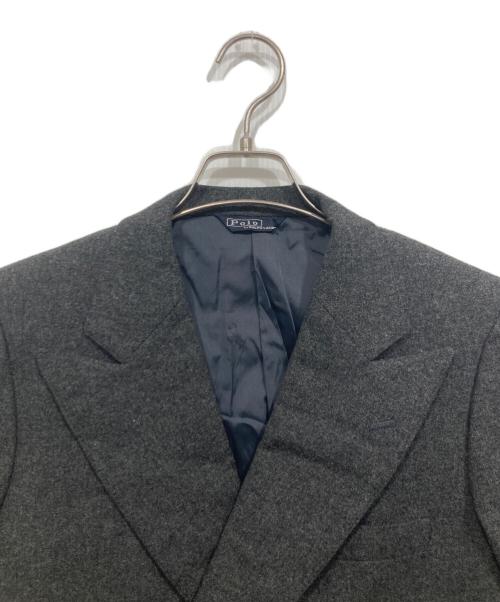 POLO RALPH LAUREN（ポロ・ラルフローレン）POLO RALPH LAUREN (ポロ・ラルフローレン) 金釦ウールダブルジャケット グレー サイズ:165-87-76の古着・服飾アイテム