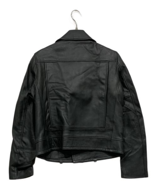 upper hights（アッパーハイツ）upper hights (アッパーハイツ) ラムレザーライダースジャケット ブラック サイズ:2の古着・服飾アイテム