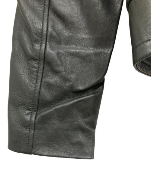upper hights（アッパーハイツ）upper hights (アッパーハイツ) ラムレザーライダースジャケット ブラック サイズ:2の古着・服飾アイテム