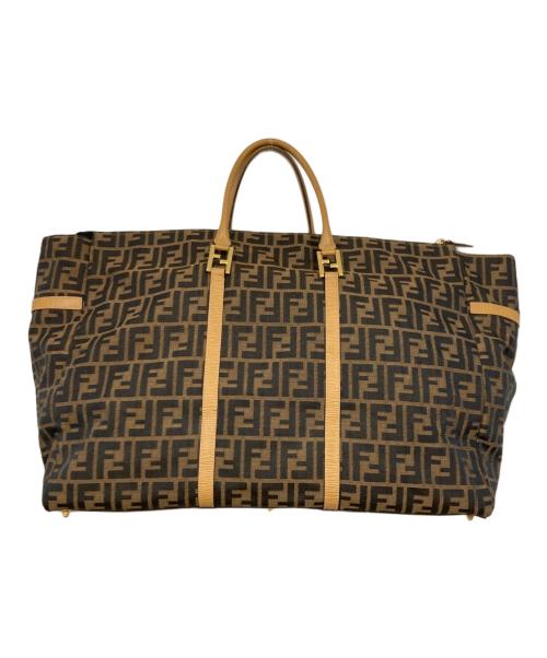 FENDI（フェンディ）FENDI (フェンディ) ヴィンテージズッカ柄ボストンバッグ ブラウンの古着・服飾アイテム