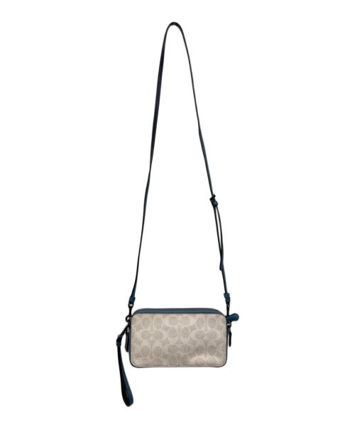 COACH（コーチ）COACH (コーチ) レキシープレイ ショルダーバッグ ベージュ×ブルーの古着・服飾アイテム