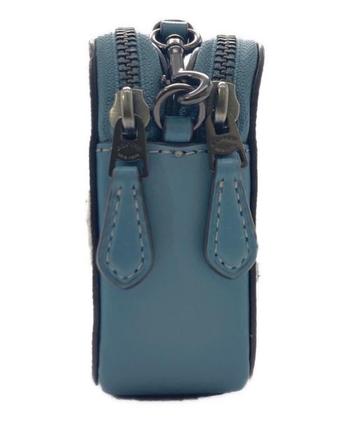 COACH（コーチ）COACH (コーチ) レキシープレイ ショルダーバッグ ベージュ×ブルーの古着・服飾アイテム