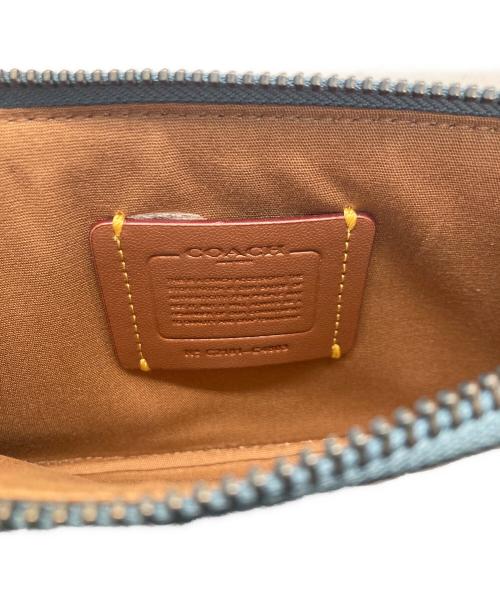 COACH（コーチ）COACH (コーチ) レキシープレイ ショルダーバッグ ベージュ×ブルーの古着・服飾アイテム