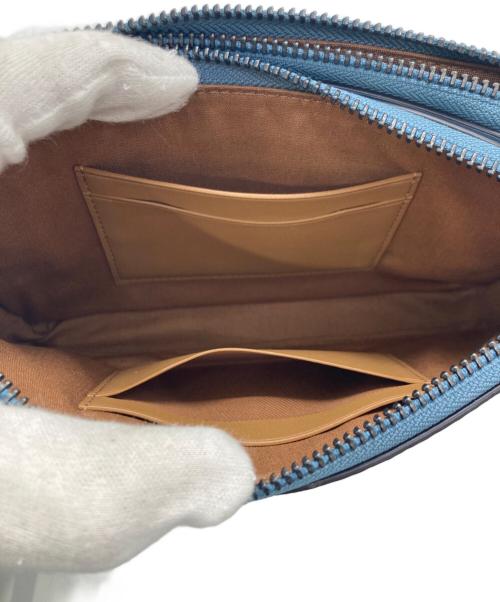 COACH（コーチ）COACH (コーチ) レキシープレイ ショルダーバッグ ベージュ×ブルーの古着・服飾アイテム
