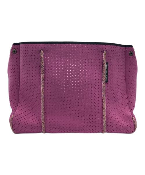 STATE OF ESCAPE（ステイトオブエスケープ）STATE OF ESCAPE (ステイトオブエスケープ) ポーチ付きトートバッグ ショッキングピンクの古着・服飾アイテム