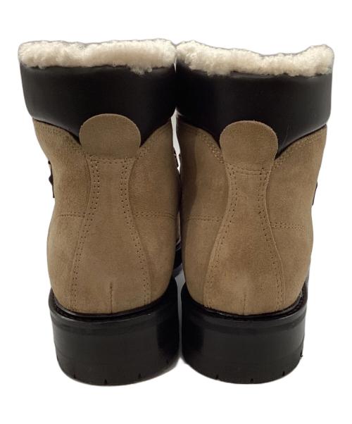 anonymous copenhagen（アノニマスコペンハーゲン）anonymous copenhagen (アノニマスコペンハーゲン) テディブーツ ベージュ×ブラック サイズ:38の古着・服飾アイテム
