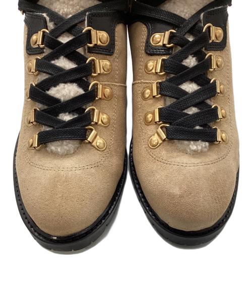 anonymous copenhagen（アノニマスコペンハーゲン）anonymous copenhagen (アノニマスコペンハーゲン) テディブーツ ベージュ×ブラック サイズ:38の古着・服飾アイテム