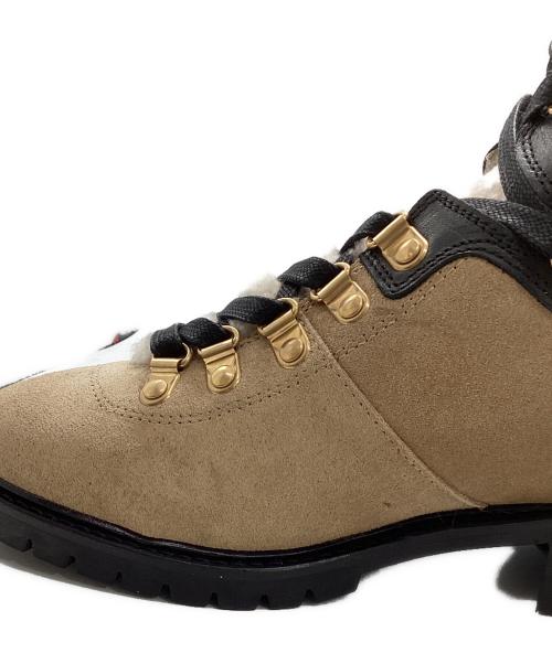 anonymous copenhagen（アノニマスコペンハーゲン）anonymous copenhagen (アノニマスコペンハーゲン) テディブーツ ベージュ×ブラック サイズ:38の古着・服飾アイテム