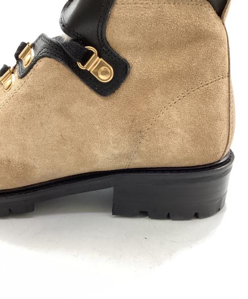 anonymous copenhagen（アノニマスコペンハーゲン）anonymous copenhagen (アノニマスコペンハーゲン) テディブーツ ベージュ×ブラック サイズ:38の古着・服飾アイテム