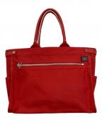 PORTER GIRLポーターガール）の古着「トートバッグ / TOTE BAG(L」｜レッド