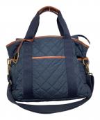 POLO RALPH LAURENポロ・ラルフローレン）の古着「キルティング2WAYマザーズバッグ」｜ネイビー