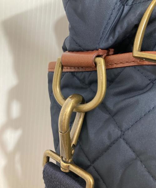 POLO RALPH LAUREN（ポロ・ラルフローレン）POLO RALPH LAUREN (ポロ・ラルフローレン) キルティング2WAYマザーズバッグ ネイビーの古着・服飾アイテム