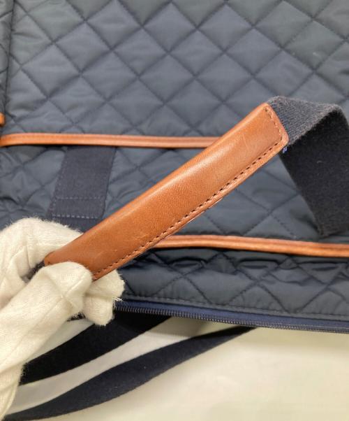 POLO RALPH LAUREN（ポロ・ラルフローレン）POLO RALPH LAUREN (ポロ・ラルフローレン) キルティング2WAYマザーズバッグ ネイビーの古着・服飾アイテム