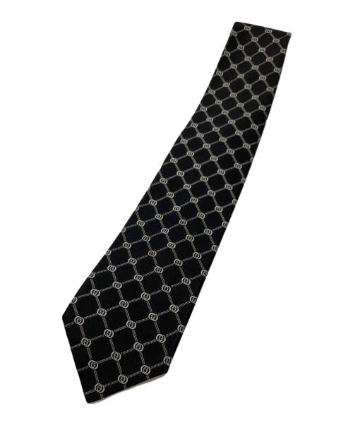 GUCCI（グッチ）GUCCI (グッチ) GG柄ネクタイ ブラック サイズ:サイズ記載なしの古着・服飾アイテム