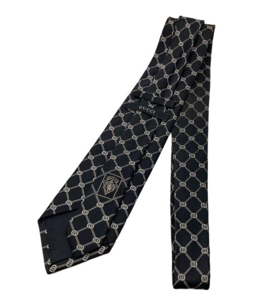 GUCCI（グッチ）GUCCI (グッチ) GG柄ネクタイ ブラック サイズ:サイズ記載なしの古着・服飾アイテム