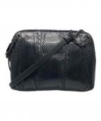 BOTTEGA VENETAボッテガベネタ）の古着「パイソン ショルダーバッグ」｜ブラック