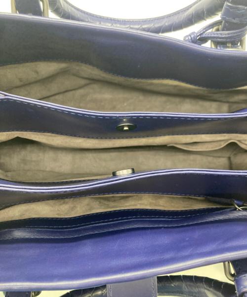 BOTTEGA VENETA（ボッテガベネタ）BOTTEGA VENETA (ボッテガベネタ) イントレチャート2WAYバッグ / ローマバッグ スモール ネイビーの古着・服飾アイテム