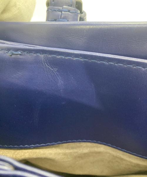 BOTTEGA VENETA（ボッテガベネタ）BOTTEGA VENETA (ボッテガベネタ) イントレチャート2WAYバッグ / ローマバッグ スモール ネイビーの古着・服飾アイテム