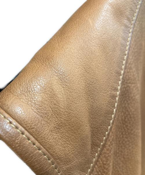 POLO RALPH LAUREN（ポロ・ラルフローレン）POLO RALPH LAUREN (ポロ・ラルフローレン) レザーハンティングベスト ブラウン サイズ:XXLの古着・服飾アイテム