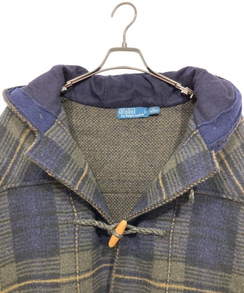 POLO RALPH LAUREN（ポロ・ラルフローレン）POLO RALPH LAUREN (ポロ・ラルフローレン) ダッフルコート ネイビー×グリーン サイズ:XLの古着・服飾アイテム