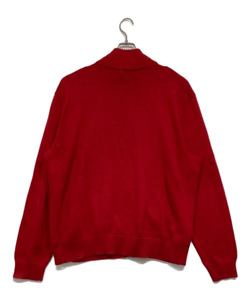 POLO RALPH LAUREN（ポロ・ラルフローレン）POLO RALPH LAUREN (ポロ・ラルフローレン) ドライバーズニット レッド サイズ:xxlの古着・服飾アイテム