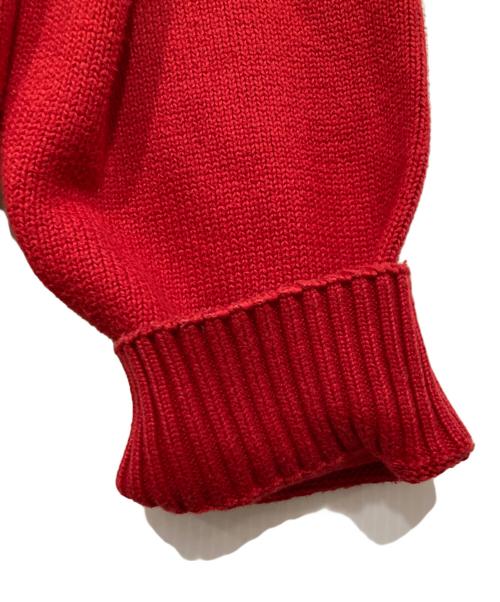 POLO RALPH LAUREN（ポロ・ラルフローレン）POLO RALPH LAUREN (ポロ・ラルフローレン) ドライバーズニット レッド サイズ:xxlの古着・服飾アイテム