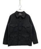 FIVE BROTHERファイブブラザー）の古着「ウールジャケット / WOOL MACKINAW JACKET」｜ブラック