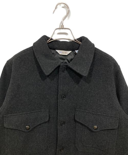 FIVE BROTHER（ファイブブラザー）FIVE BROTHER (ファイブブラザー) ウールジャケット / WOOL MACKINAW JACKET ブラック サイズ:Lの古着・服飾アイテム