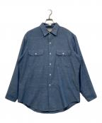 big macビッグマック）の古着「シャンブレーワークシャツ/70s PENN-PRESTタグ」｜ブルー