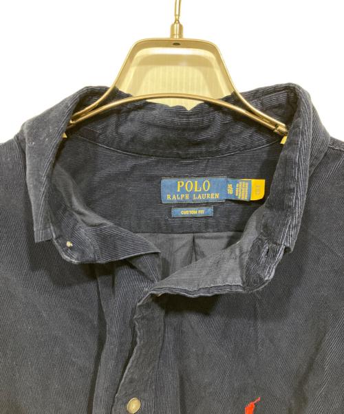 POLO RALPH LAUREN（ポロ・ラルフローレン）POLO RALPH LAUREN (ポロ・ラルフローレン) コーデュロイシャツ ネイビー サイズ:XLの古着・服飾アイテム