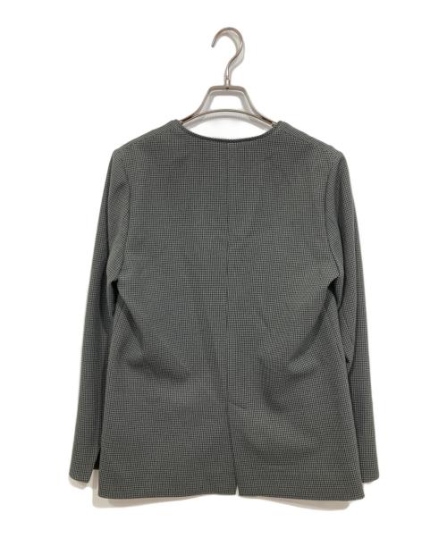 SHIPS（シップス）SHIPS (シップス) ガンクラブチェック 無地 ウーリッシュ ジャケット グレー サイズ:36の古着・服飾アイテム