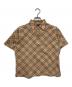 BURBERRY GOLF（バーバリーゴルフ）の古着「ノバチェックポロシャツ」｜ベージュ