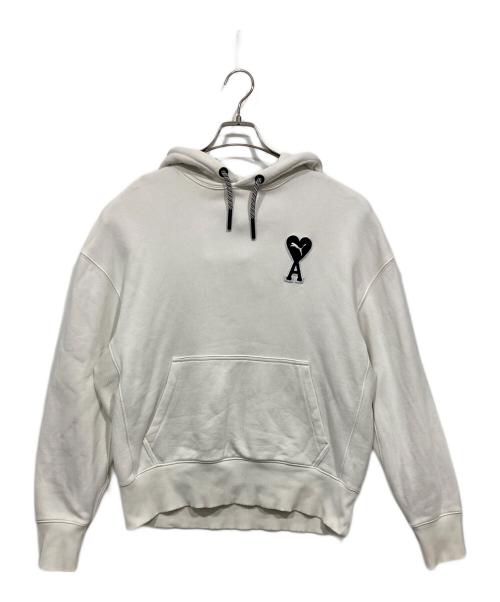 PUMA（プーマ）PUMA (プーマ) AMI PARIS (アミ パリス) プルオーバーパーカー ホワイト サイズ:Lの古着・服飾アイテム