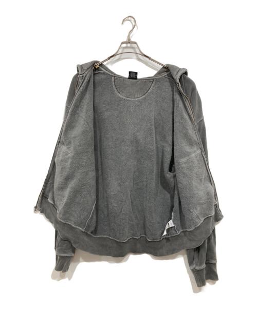 stussy（ステューシー）stussy (ステューシー) ジップパーカー / STOCK LINK ZIP HOODIE PIGMENT DYED グレー サイズ:LLの古着・服飾アイテム