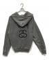stussy (ステューシー) ジップパーカー / STOCK LINK ZIP HOODIE PIGMENT DYED グレー サイズ:LL：14000円