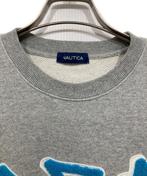NAUTICA（ノーティカ）NAUTICA (ノーティカ) ロゴスウェット グレー サイズ:Mの古着・服飾アイテム