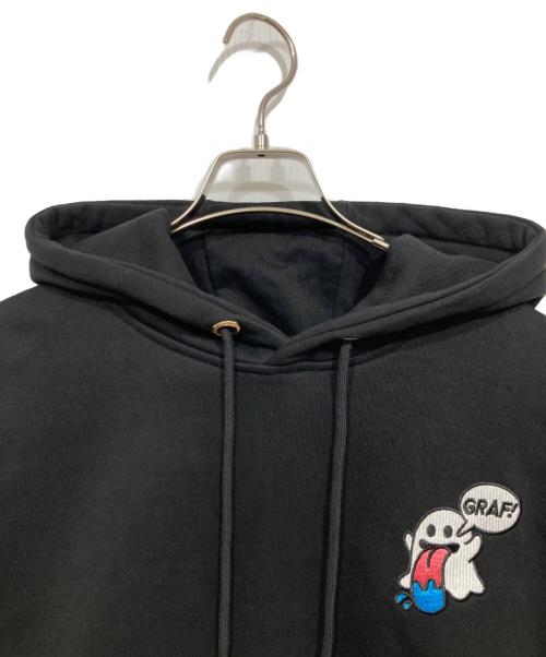 GRAF&WU（グラフアンドユー）GRAF&WU (グラフアンドユー) プルオーバーパーカー ブラック サイズ:LLの古着・服飾アイテム