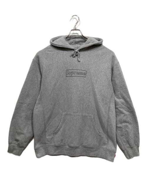 SUPREME（シュプリーム）SUPREME (シュプリーム) プルオーバーパーカー / KAWS Chalk Logo Hooded Sweatshirt グレー サイズ:ＸＬの古着・服飾アイテム