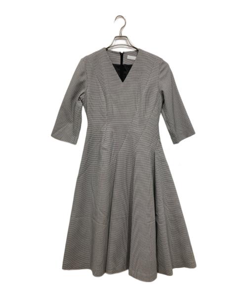 CELFORD（セルフォード）CELFORD (セルフォード) ツイストデザインワンピース グレー サイズ:Mの古着・服飾アイテム
