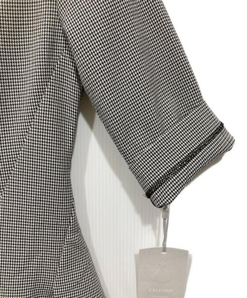 CELFORD（セルフォード）CELFORD (セルフォード) ツイストデザインワンピース グレー サイズ:Mの古着・服飾アイテム