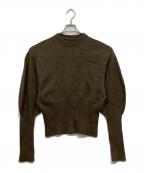 JANE SMITH×Plageジェーンスミス×プラージュ）の古着「ニット / 7G BALLOON SLEEVE PULLOVER -NAVY」｜グリーン