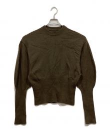 JANE SMITH×Plage（ジェーンスミス×プラージュ）の古着「ニット / 7G BALLOON SLEEVE PULLOVER -NAVY」｜グリーン