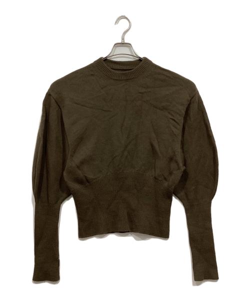 JANE SMITH（ジェーンスミス）JANE SMITH (ジェーンスミス) Plage (プラージュ) ニット / 7G BALLOON SLEEVE PULLOVER -NAVY グリーン サイズ:38の古着・服飾アイテム