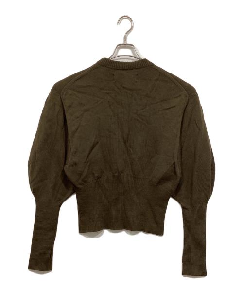 JANE SMITH（ジェーンスミス）JANE SMITH (ジェーンスミス) Plage (プラージュ) ニット / 7G BALLOON SLEEVE PULLOVER -NAVY グリーン サイズ:38の古着・服飾アイテム